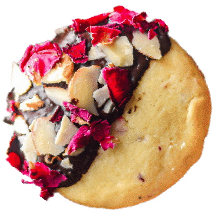 Almondy Rose real cookie photo